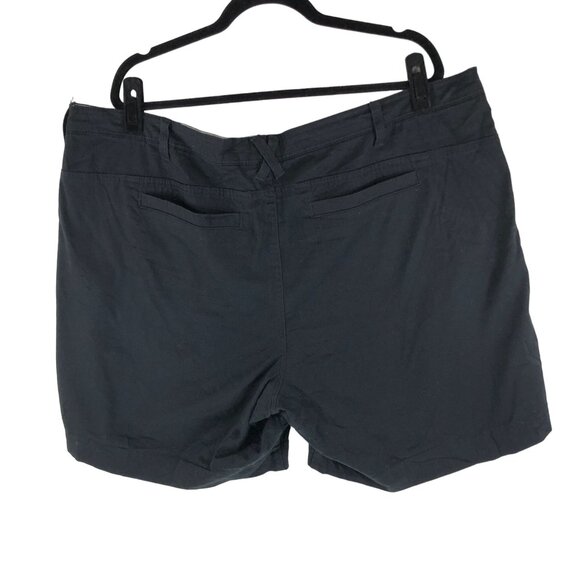 Riders By Lee Womens Black Cotton-Spandex Shorts Size 24W - Picture 2 of 4